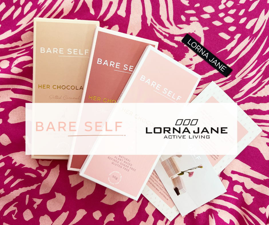 Bare Self Her Chocolate Collection collaboration with Lorna Jane