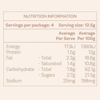 Bare Self Pregnancy Chocolate Nutrition Information 