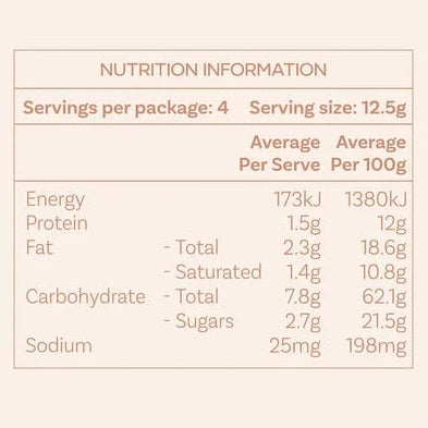 Bare Self Her Chocolate Rose Delight nutritional information.